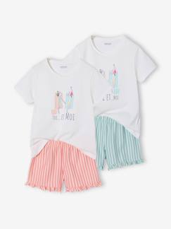 -Lot de 2 pyjashort fille 