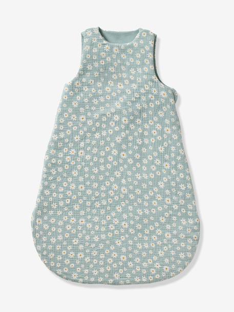 Gigoteuse été personnalisable MARGUERITE en gaze de coton bleu imprimé 4 - vertbaudet enfant 