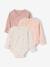 Lot 3 bodies naissance manches longues bois de rose 1 - vertbaudet enfant 