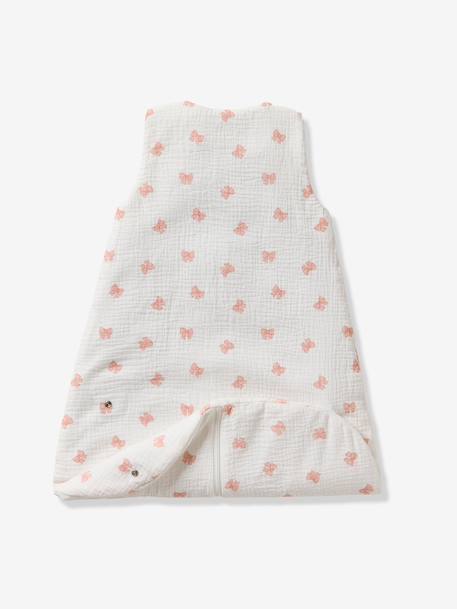 Gigoteuse été ouverture centrale personnalisable gaze de coton NOEUDS blanc imprimé 5 - vertbaudet enfant 