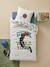 Parure housse de couette et taie d'oreiller BASKET avec coton recyclé écru 2 - vertbaudet enfant 