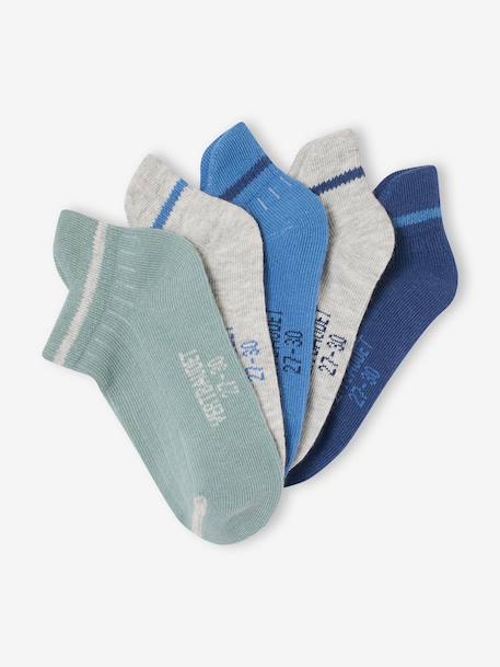 Lot 5 socquettes gris chiné 2 - vertbaudet enfant 