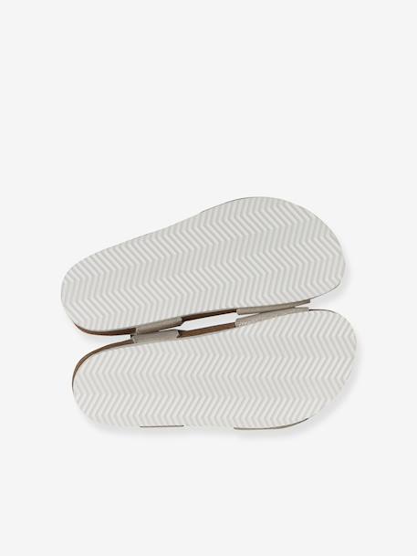 Sandales enfant cuir à doubles boucles or+rose pâle 5 - vertbaudet enfant 