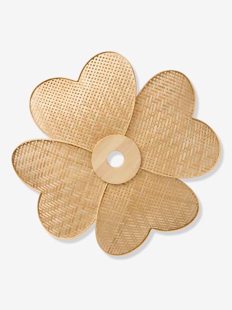 Abat-jour pour suspension fleur en bambou tressé beige 3 - vertbaudet enfant 