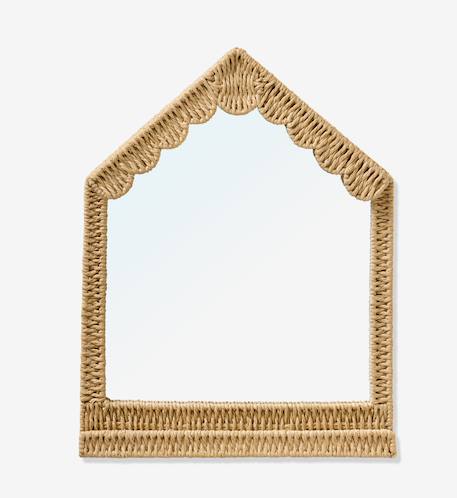 Miroir maison en corde de papier beige 2 - vertbaudet enfant 