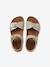 Sandales enfant cuir à doubles boucles or+rose pâle 4 - vertbaudet enfant 
