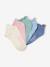 Lot 5 paires socquettes fille bleu ciel 2 - vertbaudet enfant 