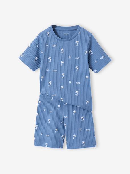 Lot 2 pyjama short garçon bleu jean 2 - vertbaudet enfant 