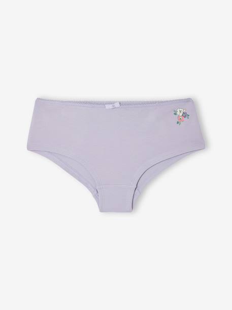 Lot de 5 shorties fille vert sauge 4 - vertbaudet enfant 