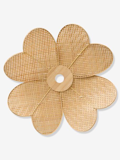 Abat-jour pour suspension fleur en bambou tressé beige 4 - vertbaudet enfant 
