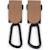 Lot de 2 crochets pour poussette icon caramel Bleu+Crème+Taupe 7 - vertbaudet enfant 