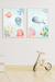 Lot 2 cadres muraux enfant baleine et océan Multi coloured 2 - vertbaudet enfant 