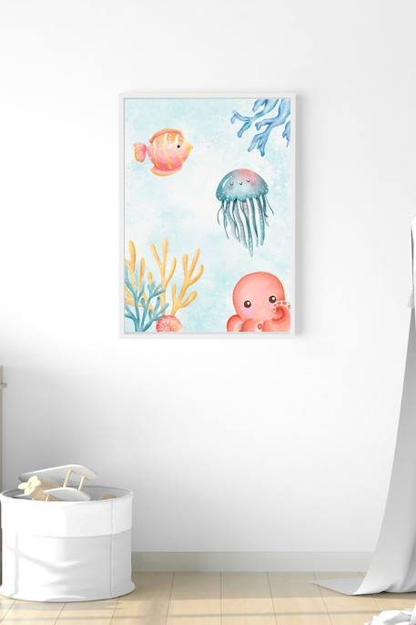 Cadre mural enfant animaux marins Multi coloured 3 - vertbaudet enfant 