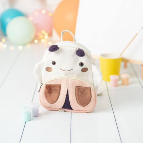 Sac à dos coccinelle en coton doux White and pink 3 - vertbaudet enfant 