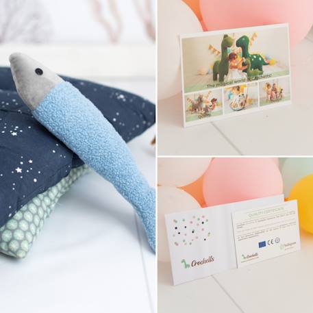 Lot 3 animaux océan béluga + poissons Grey and light blue 5 - vertbaudet enfant 