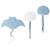 Lot 3 animaux océan méduses + raie Grey, light blue and white 1 - vertbaudet enfant 