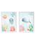 Lot 2 cadres muraux enfant baleine et océan Multi coloured 1 - vertbaudet enfant 