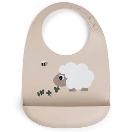 Bavoir silicone dotti bleu Bleu+Rose+Sable 7 - vertbaudet enfant 