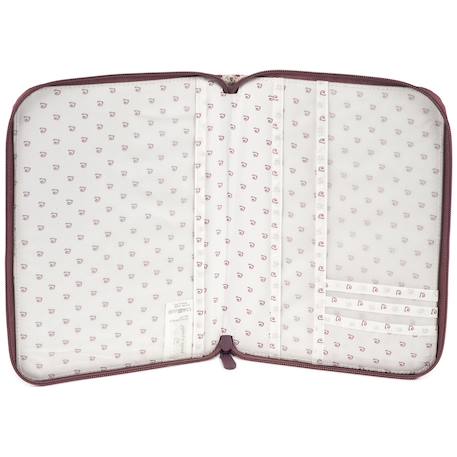Protège carnet de santé cherry fleurs Mauve 3 - vertbaudet enfant 