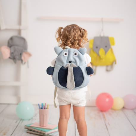 Sac à dos castor en coton doux Blue 2 - vertbaudet enfant 