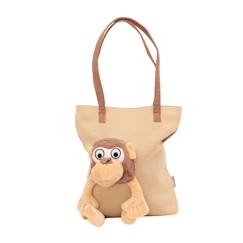 Sac bandoulière singe en coton doux  - vertbaudet enfant