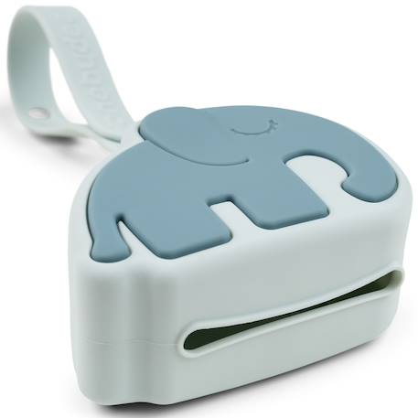 Range sucette en silicone elphee bleu Bleu+Sable+Vert 2 - vertbaudet enfant 