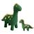 Lot 2 peluches dinosaures coton Green olive 1 - vertbaudet enfant 