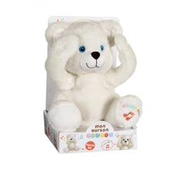 Jouet-Peluche - peluche interactive mon ourson coucou - 25 cm