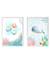 Lot 2 cadres muraux enfant poissons et baleine Multi coloured 1 - vertbaudet enfant 