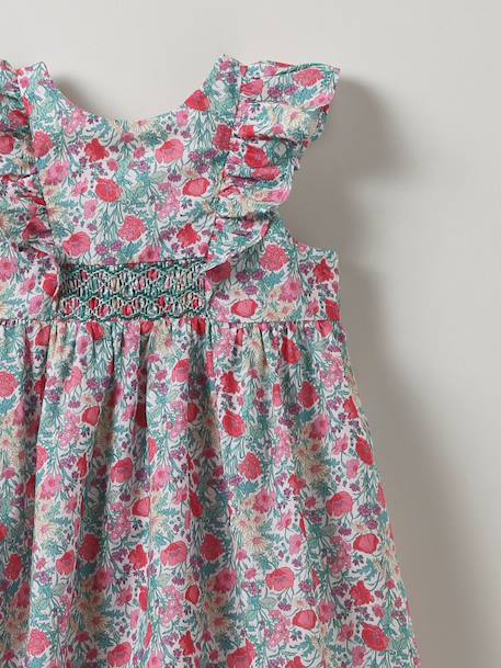 Robe bébé florentine - cortège parfums Liberty florence may rose 2 - vertbaudet enfant 
