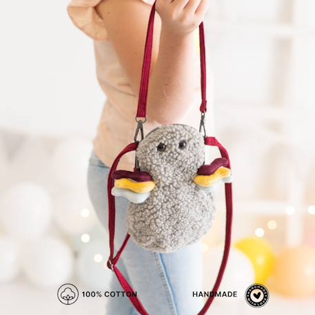 Sac bandoulière araignée en coton doux Grey 4 - vertbaudet enfant 