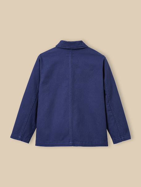 Veste en twill garçon Bleu 2 - vertbaudet enfant 