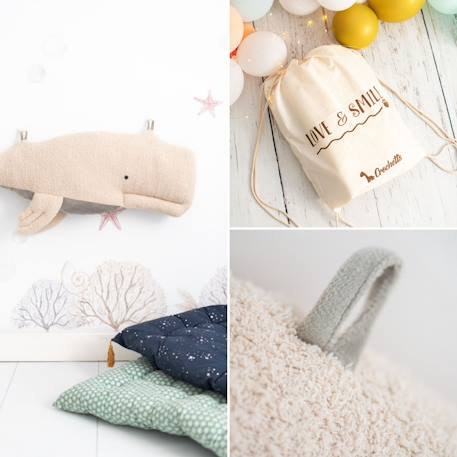 Peluche béluga en tissu doux océan Beige 6 - vertbaudet enfant 