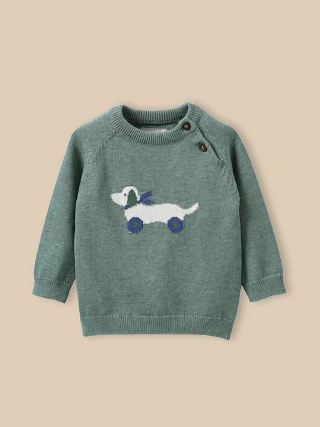 Pull bébé - coton biologique Celadon chine 1 - vertbaudet enfant 
