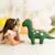 Lot 2 peluches dinosaures coton Green olive 3 - vertbaudet enfant 