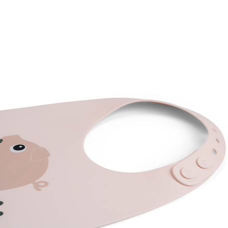 Bavoir silicone dotti bleu Bleu+Rose+Sable 5 - vertbaudet enfant 