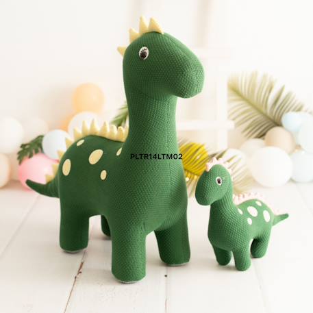 Lot 2 peluches dinosaures coton Green olive 2 - vertbaudet enfant 