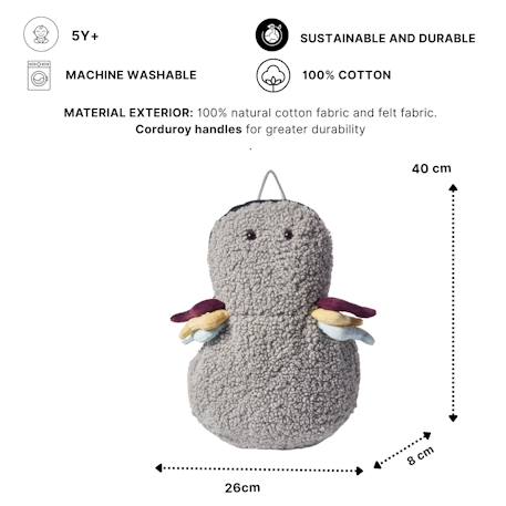 Sac à dos araignée en coton doux Grey 6 - vertbaudet enfant 