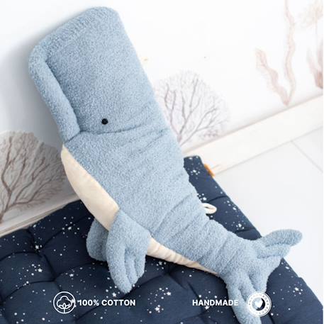 Peluche béluga en tissu doux océan Light blue 4 - vertbaudet enfant 