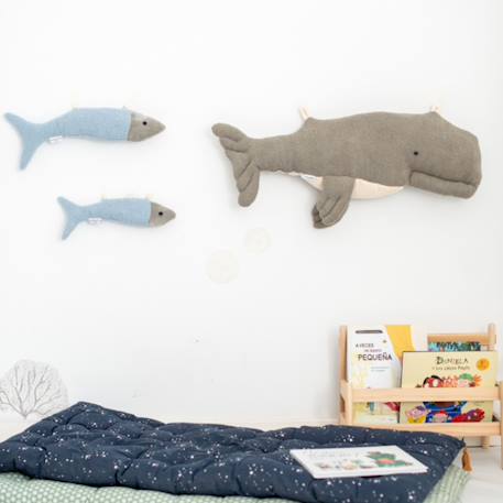 Lot 3 animaux océan béluga + poissons Grey and light blue 2 - vertbaudet enfant 