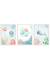 Lot 3 cadres muraux enfant univers océan Multi coloured 1 - vertbaudet enfant 