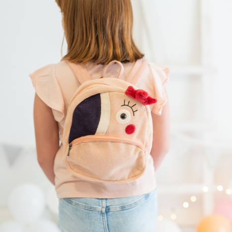Sac à dos poule en coton doux Pink 2 - vertbaudet enfant 