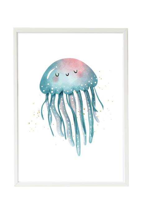 Cadre mural enfant méduse marine Multi coloured 1 - vertbaudet enfant 