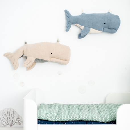 Lot 2 animaux océans en tissu doux Beige and light blue 2 - vertbaudet enfant 