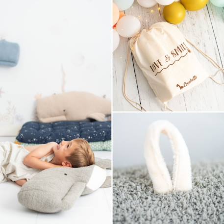 Peluche béluga en tissu doux océan Grey 6 - vertbaudet enfant 