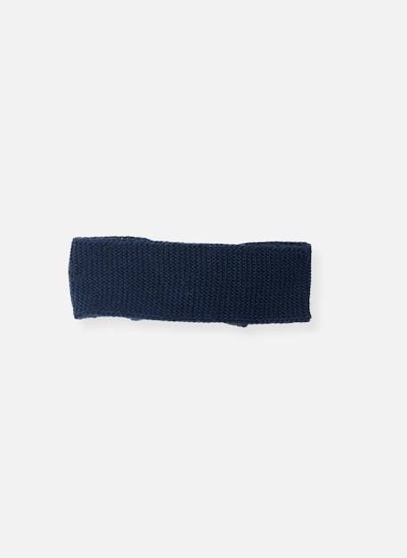 Bandeau avec nœud pour bébé Blanc+Marine+Pétunia+Rose layette 4 - vertbaudet enfant 