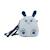 Sac bandoulière ourson en coton doux Blue 1 - vertbaudet enfant 