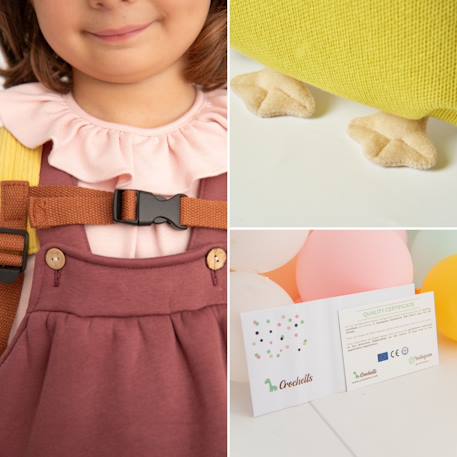 Sac à dos poussin en coton doux Yelow 5 - vertbaudet enfant 