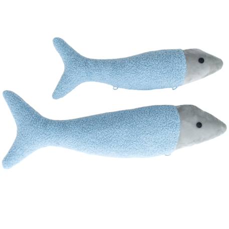 Lot 2 peluches poissons tissu doux Light blue 1 - vertbaudet enfant 