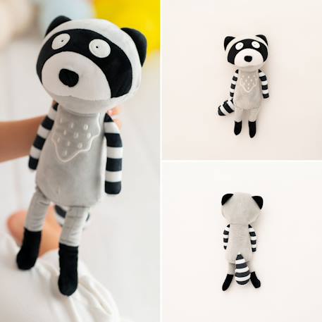 Poupée en tissu enfant raton laveur Grey and black 6 - vertbaudet enfant 